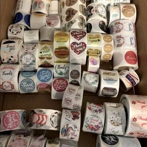 100 - Assorted Thank You Stickers